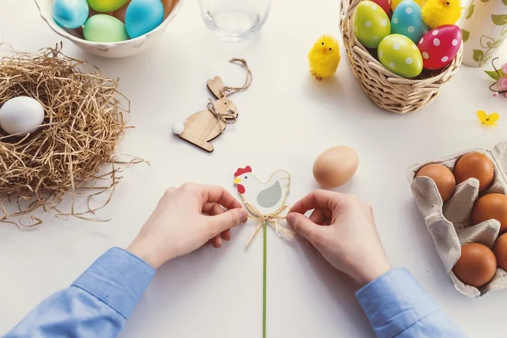 Easter table decoration