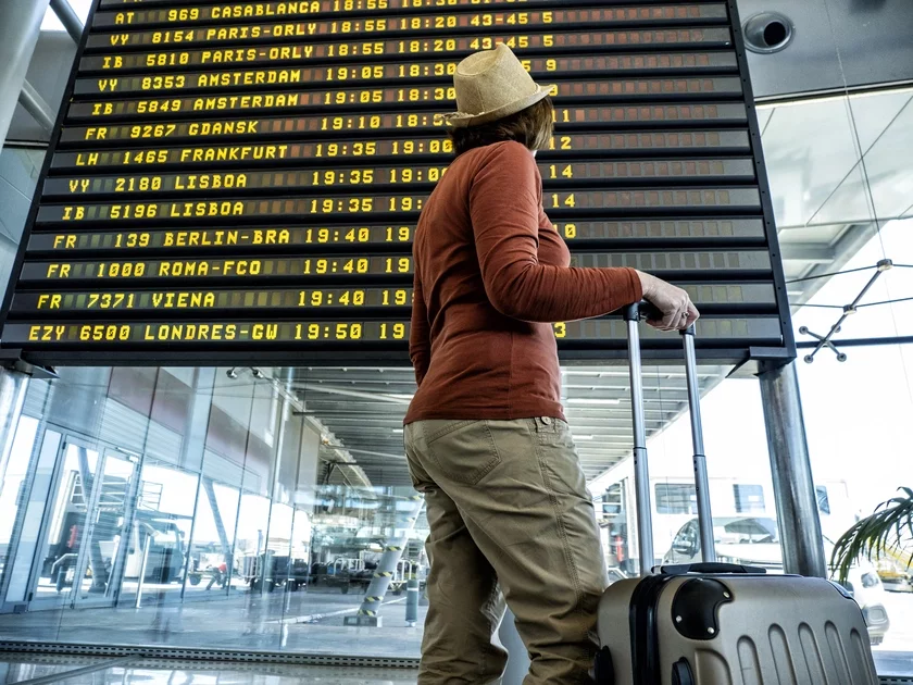 Woman in the airport