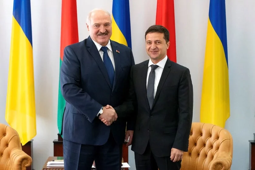 Lukashenko and Zelenskiy Łukašenka i Zialenski Łukašienko i Zielenskij