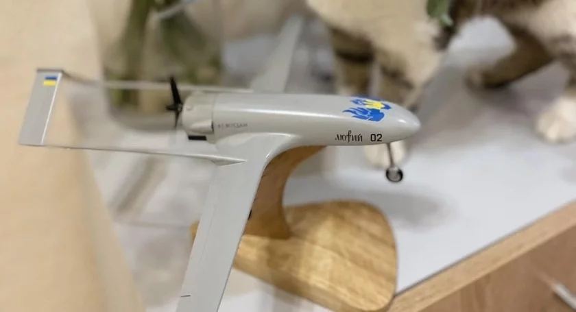 Мадэль беспилотника "Люты" Drone model Ljutyj 