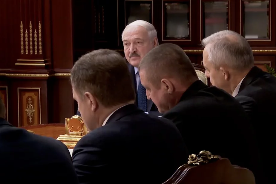  Лукашэнка на нарадзе 27 лістапада 2023. Скрыншот відэа