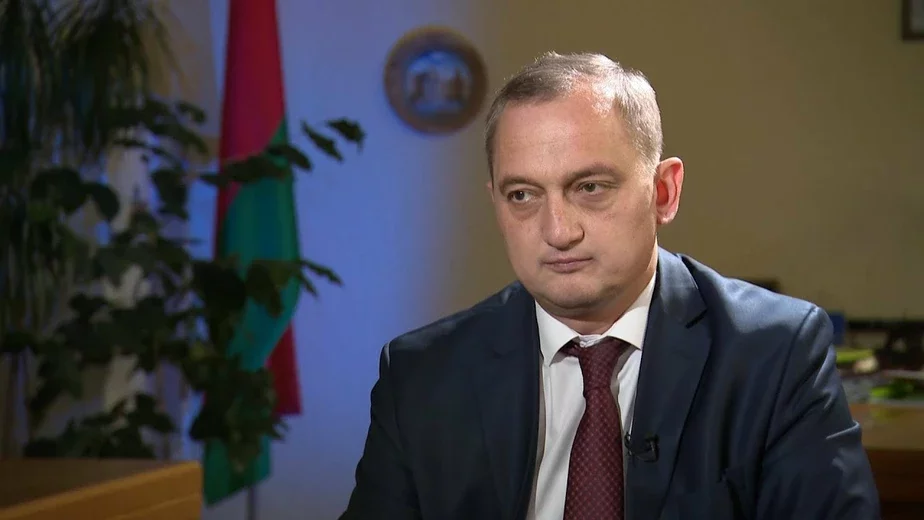 Namieśnik dziaržsakratara Rady biaśpieki Uładzimir Arčakoŭ. Fota: skrynšot videa ANT